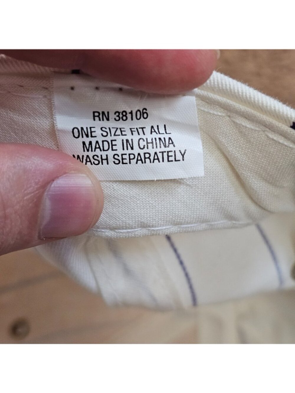 Vintage Denver Rockies Invesco Baseball Cap Snapback Hat Pin Stripe RN38106 - Picture 5 of 9